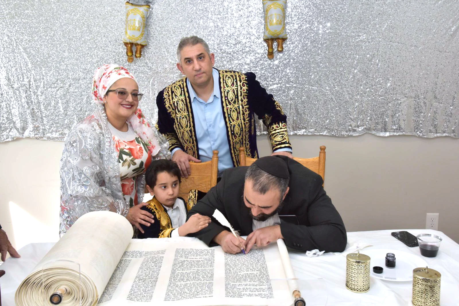 Purim Celebration Welcomes New Sefer Torah