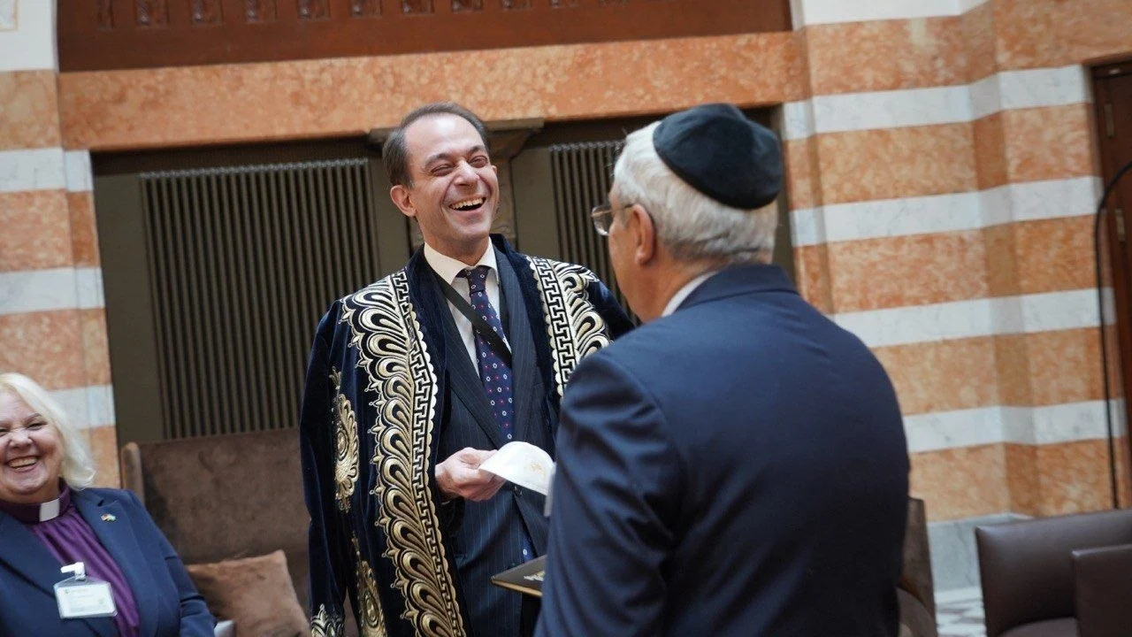 ARKADY ISAKHAROV VISITS STOCKHOLM JEWISH COMMUNITY