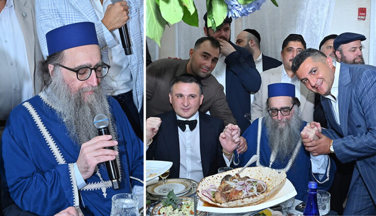 Раввин Пинто посетилбар-мицву в Центре бухарских евреев